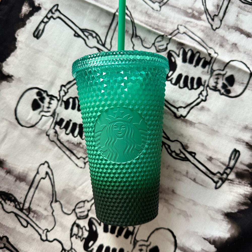 NWT Starbucks Teal hombre Studded Tumbler